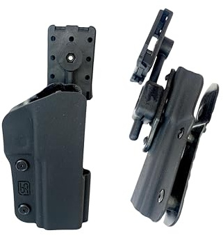 Kydex Waffen Holster Halfter 3D mit Multi Lok Gürtel Clip für S&W Revolver Walther Sig Sauer CZ Pistolen PDP Steel Frame SIG X5 P320