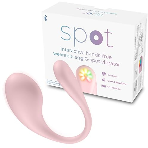 KIIROO Spot Vibro Egg Vibrator, Sex Toys for Women, App-Controlled Quiet Vibrating Egg with LED Light Pulse, 6 Modes Rechargeable Vibratorset for Woman for Solo or Couple Play
