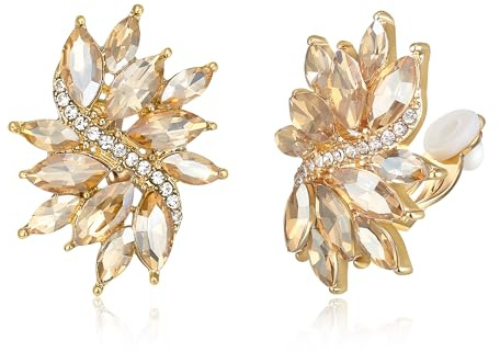 EVER FAITH Damen Marquise CZ Party Täglich Floral Leaf Ohrstecker