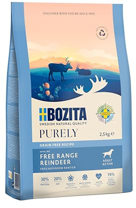 Bozita Dog Purely Adult Active Rentier Grain Free 2,5kg