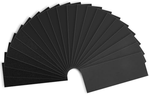 Sandpaper Assortment 120/220/400/600/800/1000/2000 Grit, 21 Sheets, 9 x 3.6 Inch Wet Dry Sand Paper, Hand Sanding Sheets for Wood Metal Automotive Sanding and Polishing