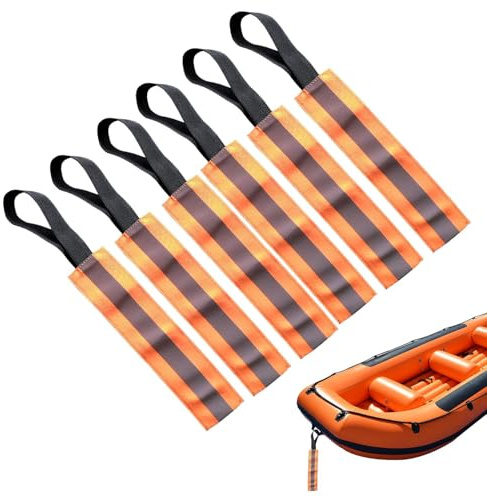 Qoukonao Pavillon De Sécurité Bateau,Pavillon Protecteur Kayak | 6 Pièces Kit Réfléchissant avec Sangle pour Améliorer la Visibilité pendant les Déplacements en Canoë Motocyclette Vélo