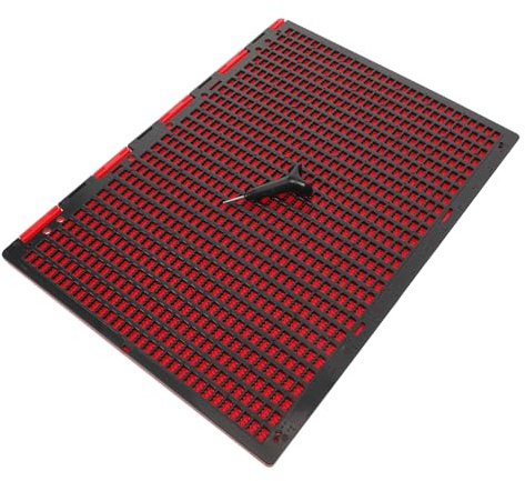 MOTHNUR Lavagna Braille per Scrivere Righe e Celle Strumento di Scrittura in Plastica per Non Vedenti Penna Portatilclusa Ausilio per Apprendimento in Classe Casa