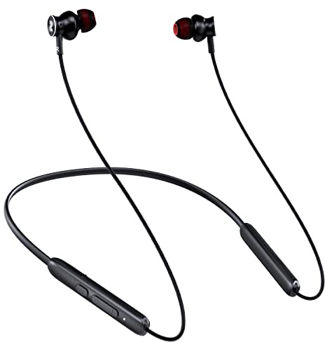 Rythflo Bluetooth Kopfhörer, 30 Std. Akkulaufzeit, In-Ear Kopfhörer – IPX7 | Nackenbügel Sportkopfhörer, Deep Bass, Magnetisches Design mit Mikrofon für Training/Büro, Bluetooth 5.2