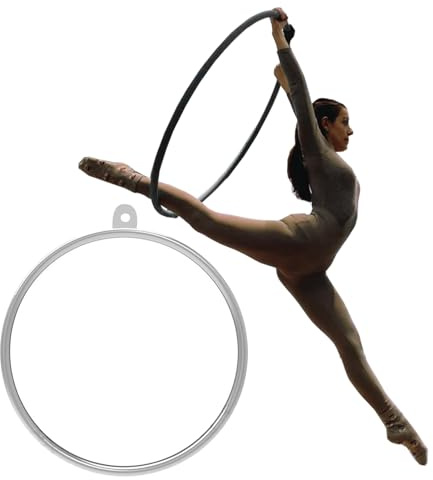 Aerial Hoop Yoga Ring, Single Point Lyra Hoops for Adult Kids, Circus Acrobatics Weight Loss Performance Aerial Ring, Gymnastics (Diameter 100cm)