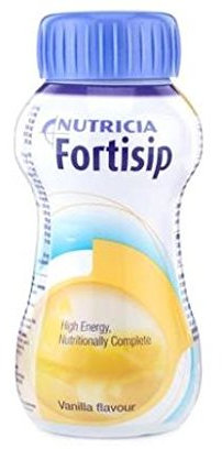 24x Fortisip Vanilla High Energy Milkshake Supplement 200ml Bottle