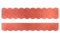 1 Set Mini Dachschindeln Biberschwanz (50mm) rot 14 Streifen + 1 Firststreifen für Vogelhaus 0,45 m²