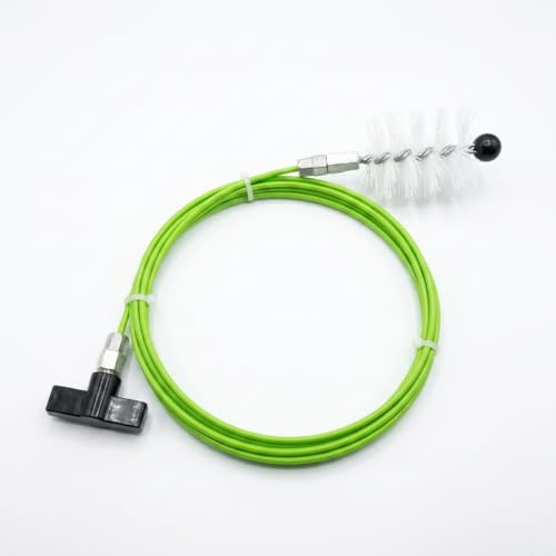 MAKA Kit Pulizia Canna Fumaria Stufa a Pellet Scovolino Spazzole 80 mm Sondino 3 Metri con Impugnatura Ergonomica Spazzacamino Sonda Flessibile Snodata Spazzola Intercambiabile (3 metri)