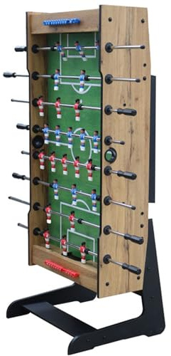 Leomark Kickertisch - SpaceFlex - Tischfussball zusammenklappbar, Kicker für Kinder, Tischkicker mit Zubehör, Jugendkicker für Party und Spielzimmer, Höhe: 86 cm, ab 8 Jahren