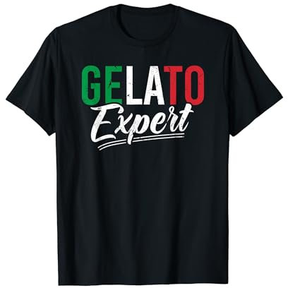 Crème glacée italienne Gelato Expert Italy Dessert Pride T-Shirt