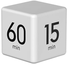 Tiardey Minuteur de cuisine à gravité pour la gestion du temps et les réglages du compte à rebours, minuterie d'exercice 15-20-30-60 minutes