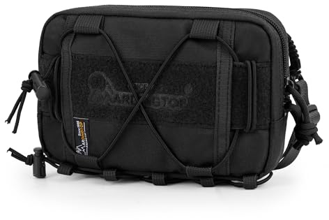 Mardingtop EDC Pouch Taktische Tasche Gürteltasche Mit Schultergurt | Mit Mehreren Fächern Und Klettfeld Für Outdoor Camping Militär Täglichen Gebrauch