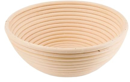 Cesta de mimbre for fermentación masa, cesta for pan, for Para Masa(Round 30X8cm)