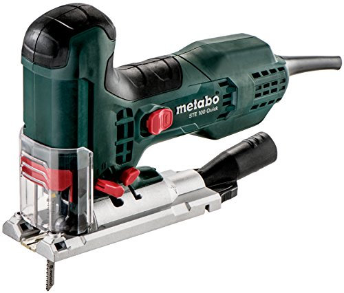 Metabo Stichsäge STE 100 Quick – 601100500 – Präzises, materialgerechtes Sägen durch variable Hubzahl, Pendelhub und Metabo Quick für schnellen Sägeblattwechsel – 4 m Kabellänge