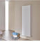Scarpiera scaffale sospesa con anta bianco opaco senza specchio 6 ripiani interni Giada cm 53 X 25 X 160