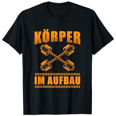 Gym Body Builder Motivation Fitness Sport Geschenk Lustig Bodybuilding Spruch Kraftsport Gym Muskelkater T-Shirt für Herren Schwarz S