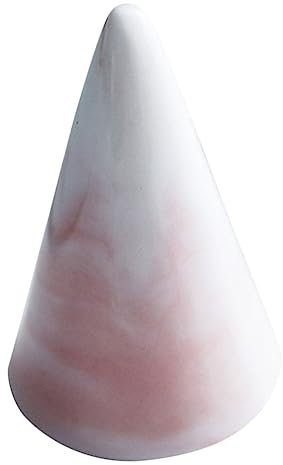 DEARMAMY Ceramic Cone Ring Holder Jewelry Display Stand Pink Ceramic Ring Organizer for Home Accessories