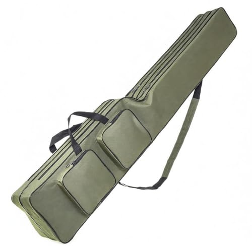 Sac de transport à deux couches pour canne à pêche, moulinet et matériel de pêche