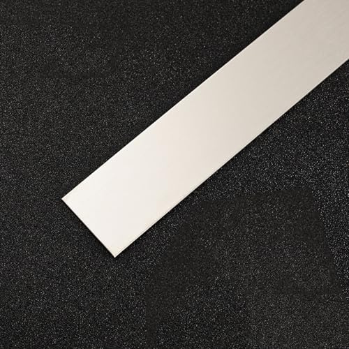 5M (16,4 Piedi) Battiscopa Autoadesivo Acciaio Inox, Finitura Spazzolata/Effetto Specchio Metallizzata Impermeabile, per Piastrelle Soffitto e Protezione Corni(Size:60mm,Color:Argento spazzolato)