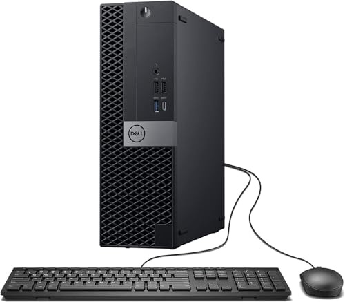 Dell Optiplex 7050 SFF Ordinateur de bureau Intel Core i5-6500, 16 Go de RAM, SSD 256 Go, WiFi, Bluetooth, clavier américain, Windows 11 Pro (reconditionné)