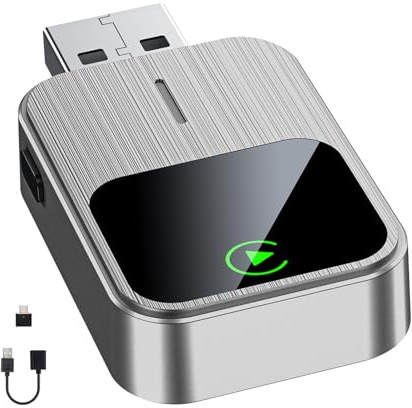 Wireless CarPlay Adapter für iPhone,Plug & Play, schnelle & stabile Verbindung, kompatibel mit Autos ab 2016, mit Reset-Taste (nur iOS)