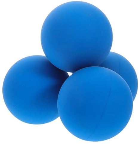 ifundom Set 4 Palline da Squash in Gomma Elastica Blu, Mini Palline Rimbalzanti Leggere Interno Cavo per Allenamento Reattivo e Coordinazione Occhio-mano, Attrezzatura Sportiva