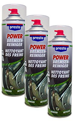 Presto 3X 315541 Power BREMSENREINIGER ÖL FETT SCHMUTZ BREMSFLÜSSIGKEIT 500 ml