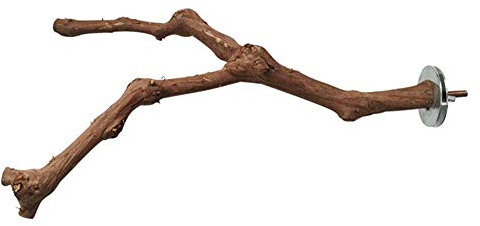 YITON Vogelbäder Gabel Bird Standing Stick Natürliche Weinrebe Holzpfahl Vogelkäfig Barsch Klaue Schleifspielzeug Für Käfige Zubehör 2St