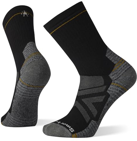 Smartwool Mens Hike Full Cushion Crew Hiking Socks, Black, M UK