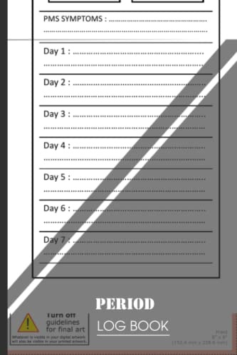 Period Log Book: All In One Menstruation and Fertility Calendar Diary Tracker Journal to Track and Monitor Menstrual Cycle, Ovulationfor adult