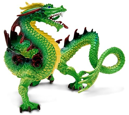 Safari Ltd Drago Cinese 15cm | Figura di Drago Dipinta a Mano | Giocattoli per Bambini | Non tossico e senza BPA | Adatto ai Bambini dai 3 anni