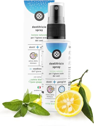 ANIMAL HOUSE - Spray dentifrice 50 ml - Lotions naturelles pour l'hygiène bucco-dentaire des chiens - Nettoie et rafraîchit - Protège des contaminants - Respectueux de l'estomac - Ingrédients naturels