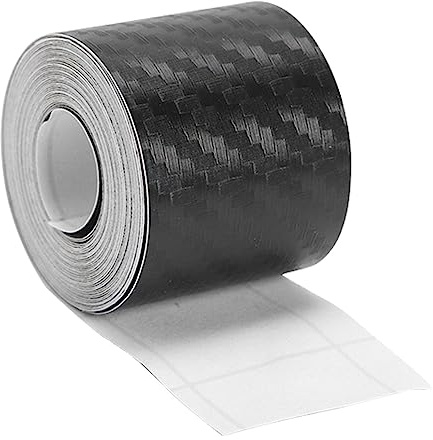 Tumotsit Film adhésif en fibre de carbone pour voiture, ruban adhésif en sergé tissé, bande de protection pour coffre, pare-chocs, tableau de bord