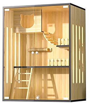 Katzenhütte Katzenunterstand Im Freien Mit Fluchttür Vor Dem Haus 47x35x25in Katzenvilla