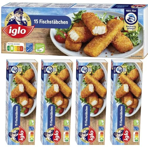 Iglo Fischstäbchen 450 Gramm x 5 STÜCK [Frischegarantie]