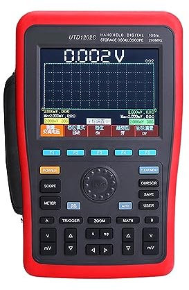 Oscilloscope numérique portable Oscilloscope de stockage portable + Multimètre numérique portable + Générateur de formes d'onde Vitesse d'échantillonnage plus rapide(1102C)