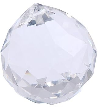 Gogogmee Kristall Lampenkugel Anhänger 80mm Aus Facettiertem Kristallglas Kronleuchterkristall Fensterdeko Und Bastelzubehör