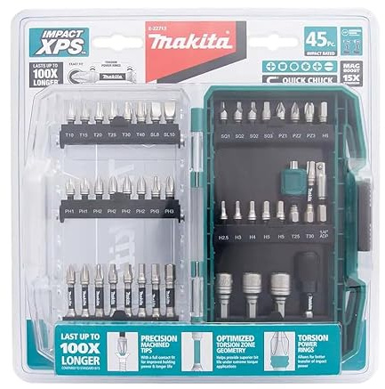 Makita Impact XPS 45-teiliges Bit-Set mit Schnellfutter-Bithalter