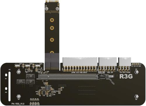 JMT M.2 M Key NVMe - Soporte para tarjeta gráfica externa de 32 Gbs de velocidad completa con cable elevador PCIe 3.0 x4 para tarjeta gráfica 1660 superior (50 cm R43SG)