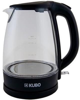 Kubo Hervidor de Agua Eléctrico - Filtro Antical - Indicador Nivel de Agua - Potencia 2200 W -Capacidad: 1.7L