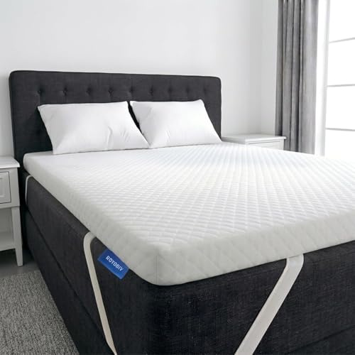 ROYGBIV Topper Colchón 140x190cm 7cm Viscoelástico con Gel - Dureza H2/H3 Ergonómico Transpirable Antibacteriano Antiácaros Hipoalergénico Funda Lavable - Certificado Oeko-Tex