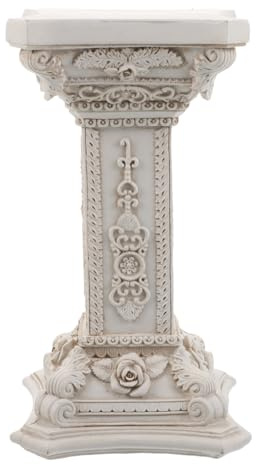 AKOOSY Colonne Romaine Miniature Résine Résistante Pilier Décoratif pour Jardin Intérieur et Accessoires Photo