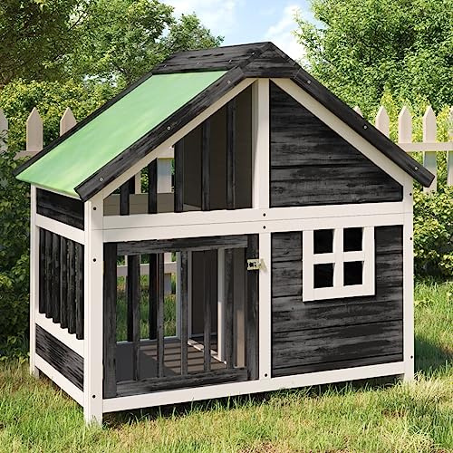 Hundezwinger für Draußen Welpenlaufstall,Hundehütte Grau 96x60,5x87 cm Massivholz Kiefer für Hunde, Andere Haustiere