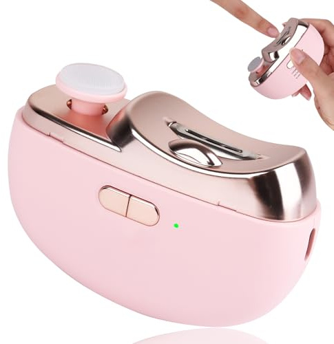 Allyplay 2026 Upgraded Electric Nail Clipper, Electric Nail File, 2 Speeds Automatic Nail Trimmer with LED Light & Clip Storage - USB Rechargeable for Baby, Kids, Adults, Seniors