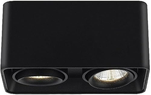 CVGfko 2 Way Accent Spot Lighting Indoor Downlight, Adjustable Ceiling Mount Lamp, 14W Nordic Surface Mounted Spotlights,White3000k