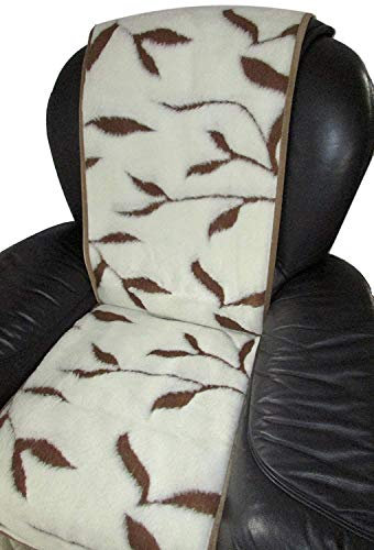 Sesselschoner Zweige, 50x200 cm, Sesselschoner, Sesselauflage, 100% Wolle