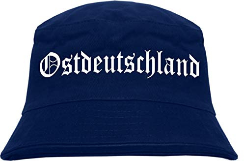 HB-Druck Ostdeutschland Fischerhut - Altdeutsch - Bedruckt - Bucket Hat Anglerhut Hut