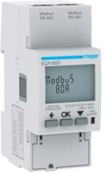 Hager Compteur de courant alternatif ECA180D 1 pièce.