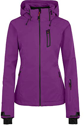 Bergson Nice Light | Damen Skijacke & Outdoorjacke - Sportliche Damen Skijacke & Outdoorjacke mit Supra-Tex 20.000 Membran, Normal-/Kurz-/Langgrößen, 100% wasserdicht (20.000 mm Wassersäule) & versch
