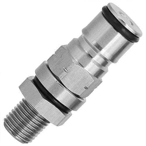 304 Stainless Steel Beer Keg Ball Lock Adapter, Strong and Ball Lock Post Pressure Relief Valve Home Brew Accessory Practical Home Made Brewing Tool (Gas)